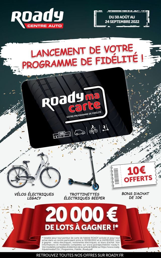 Roady Catalogue du 30.08.2022