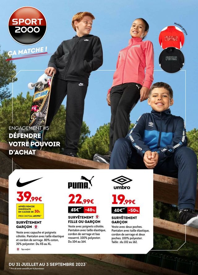 Sport 2000 Catalogue du 31.07.2023