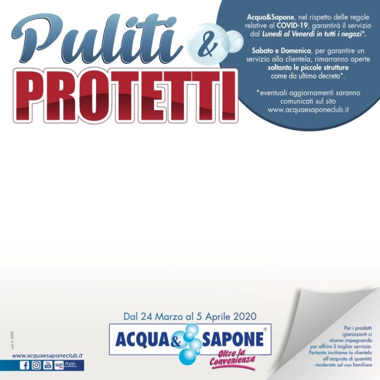 Acqua & Sapone Volantino dal 24/03/2020