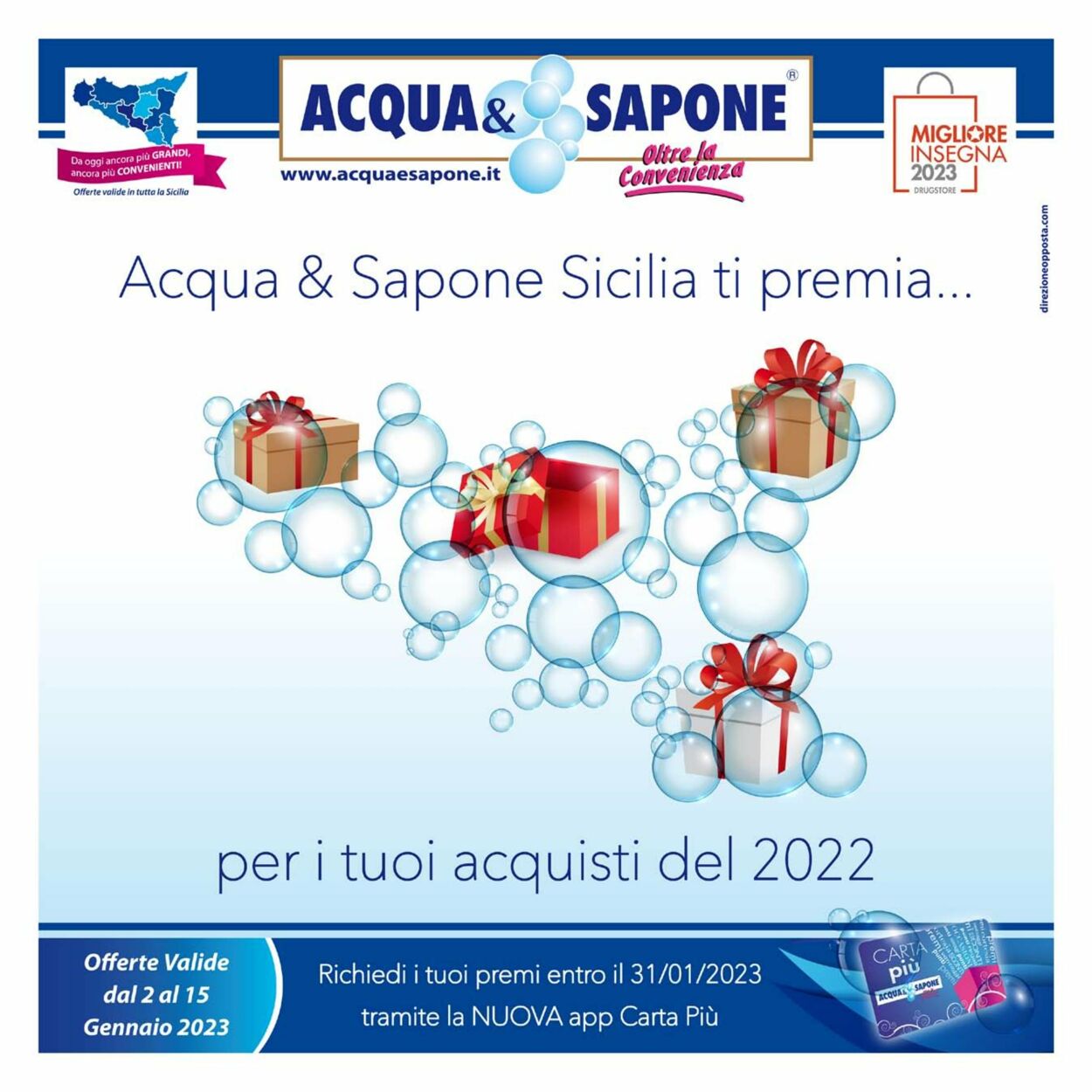Acqua & Sapone Volantino dal 02/01/2023