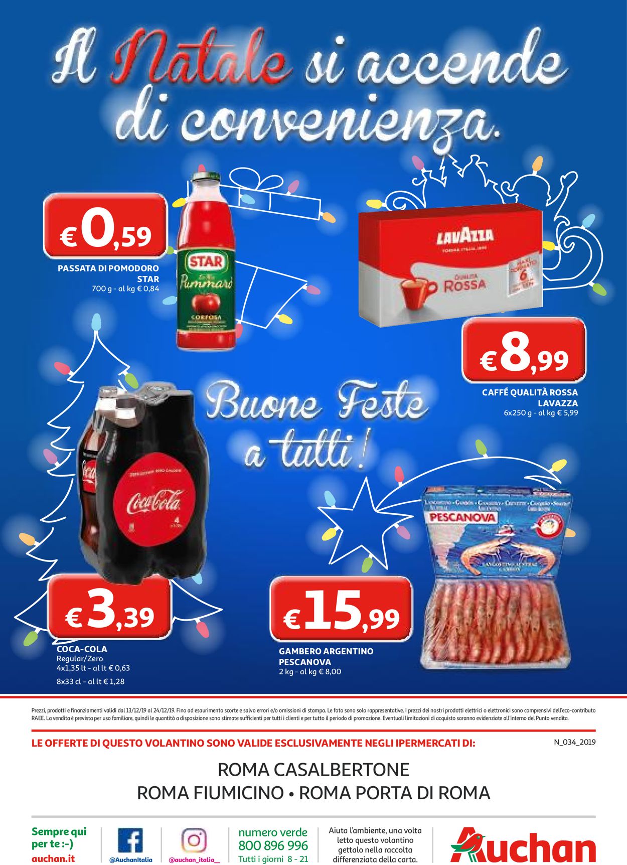 Auchan Volantino dal 13/12/2019