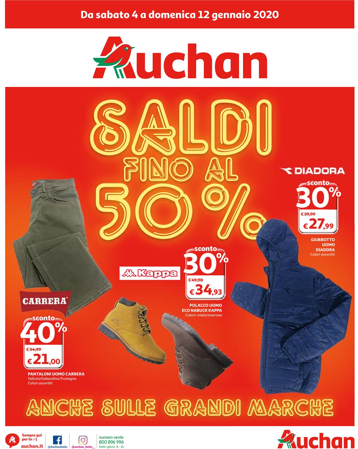 Auchan Volantino dal 04/01/2020