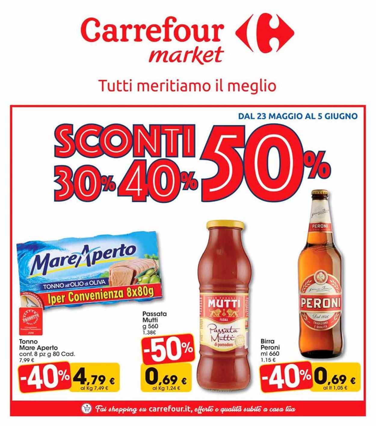 Carrefour Volantino dal 23/05/2019