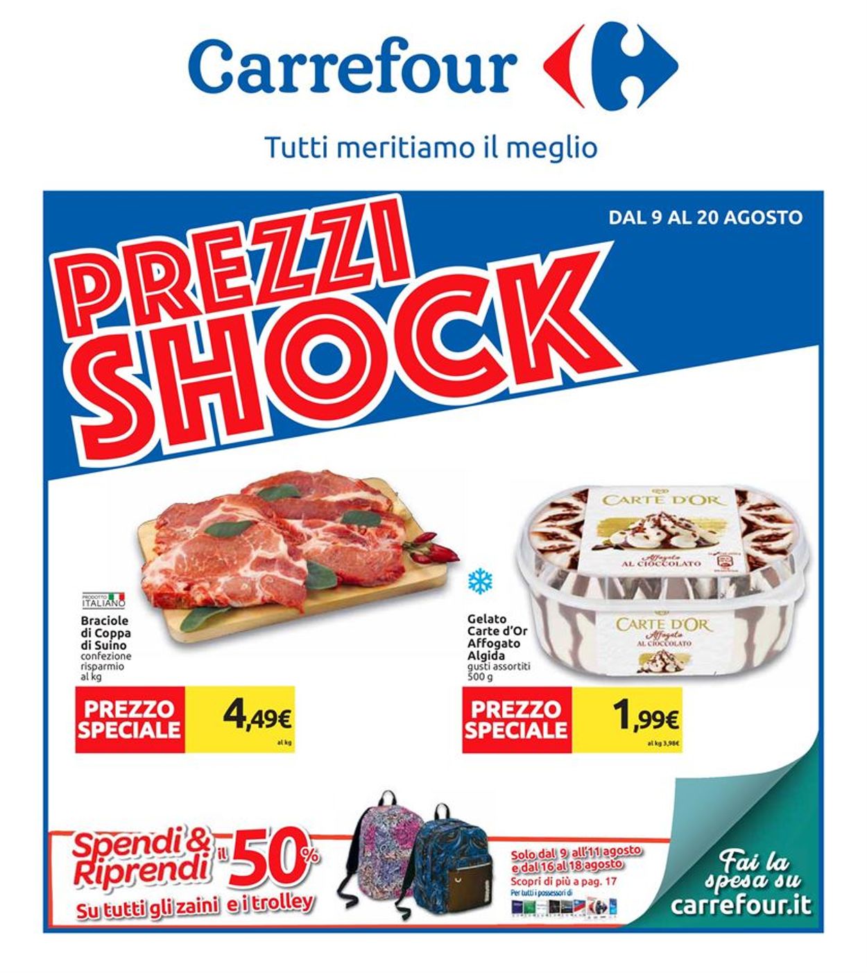 Carrefour Volantino dal 09/08/2019