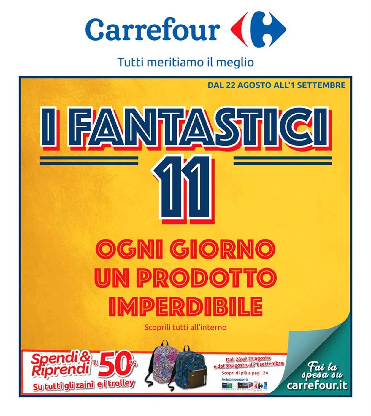 Carrefour Volantino dal 22/08/2019