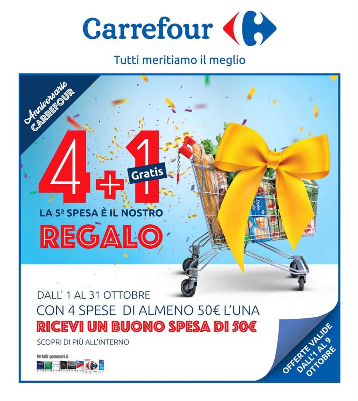 Carrefour Volantino dal 01/10/2019