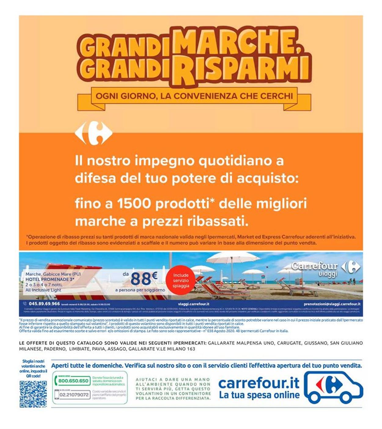 Carrefour Volantino dal 07/08/2020