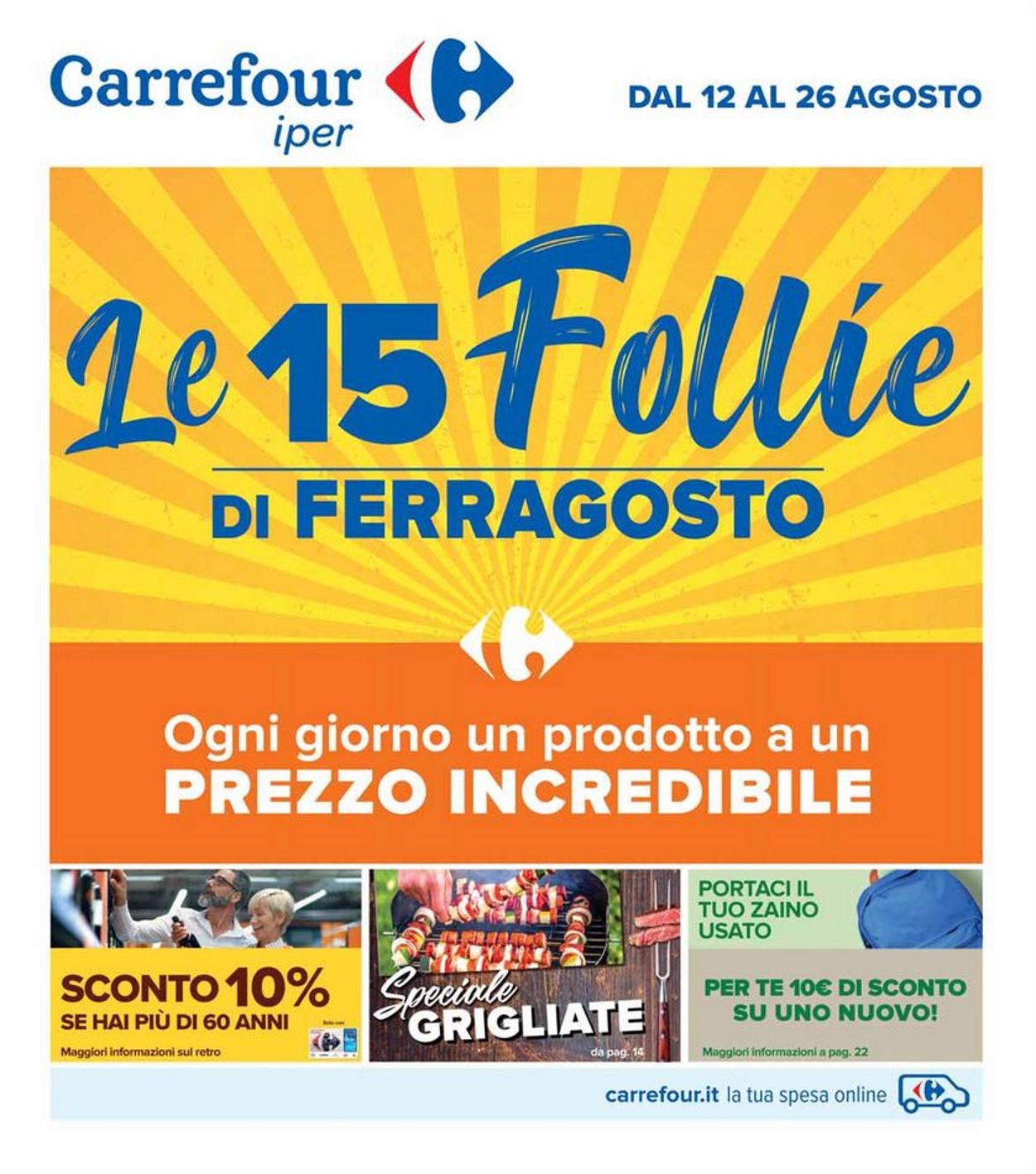 Carrefour Volantino dal 12/08/2021