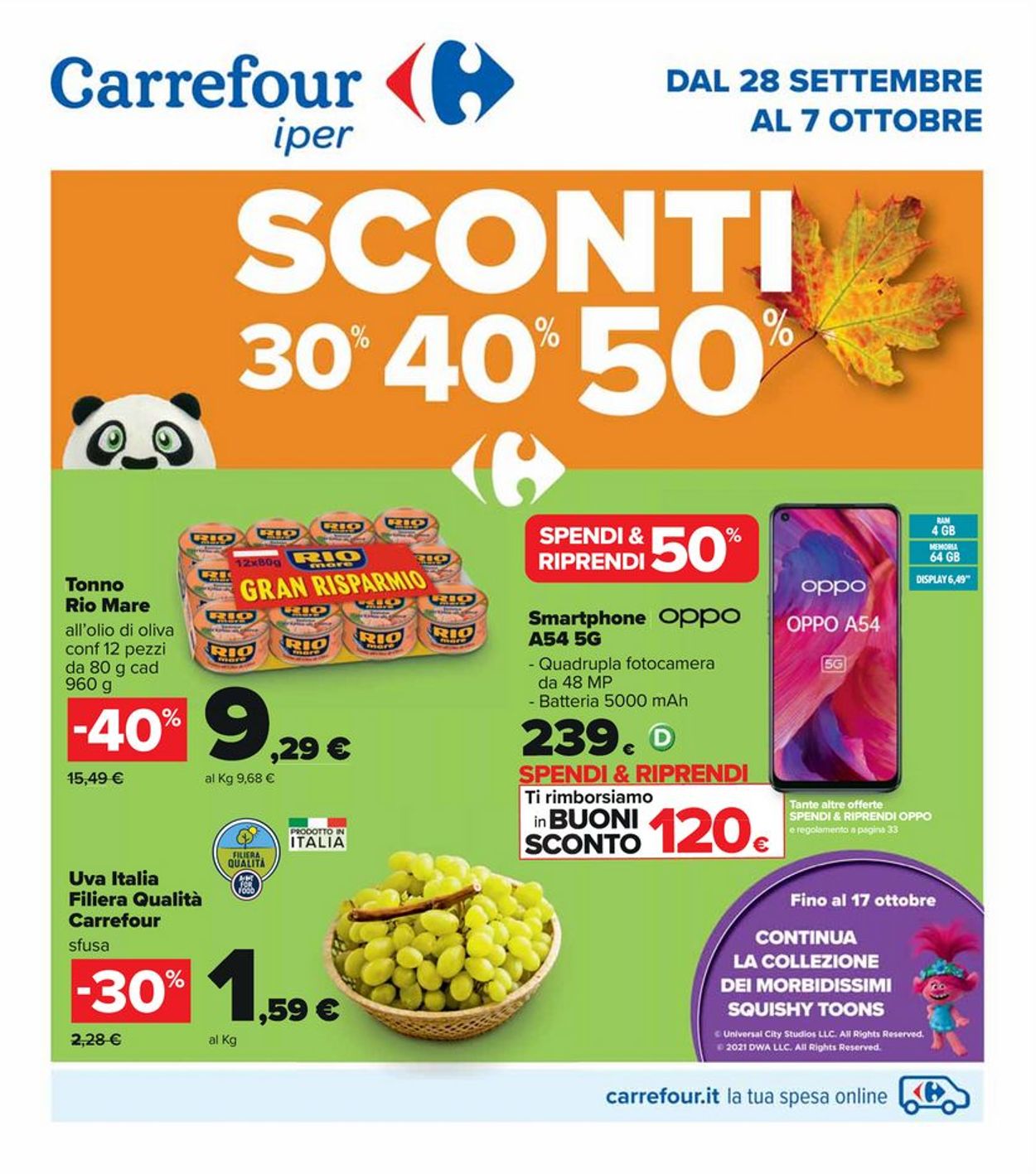 Carrefour Volantino dal 28/09/2021