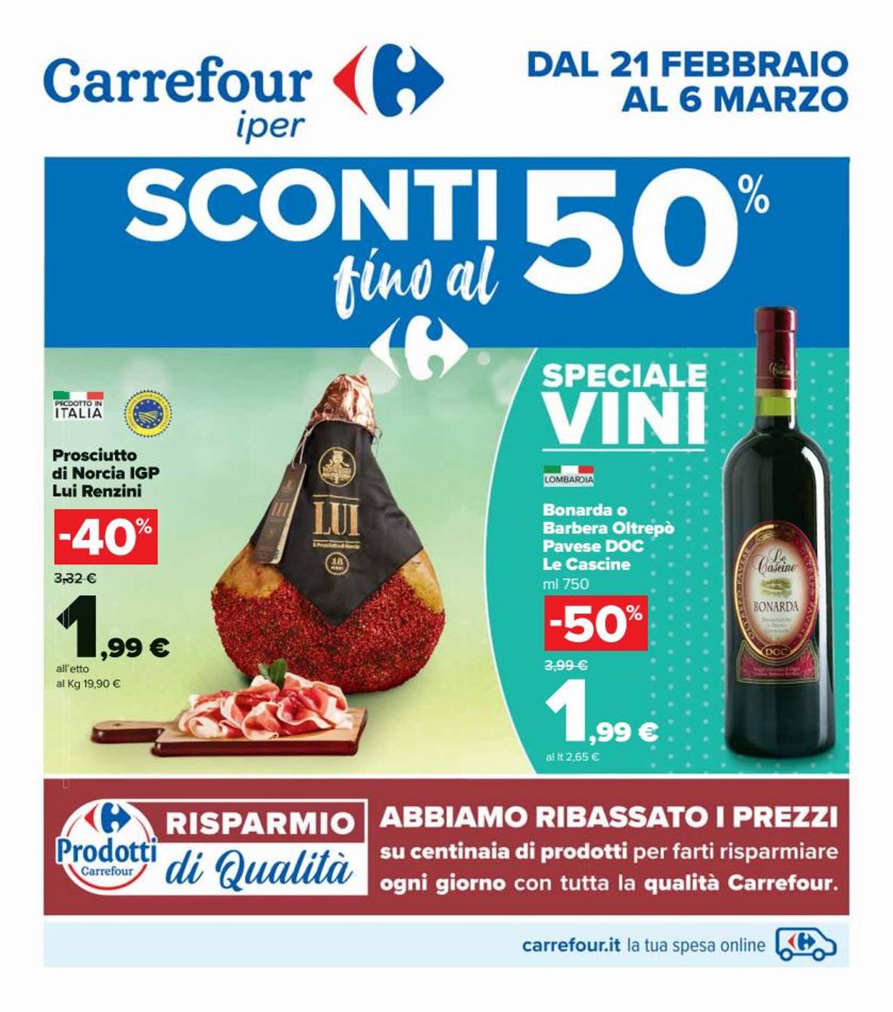 Carrefour Volantino dal 21/02/2022