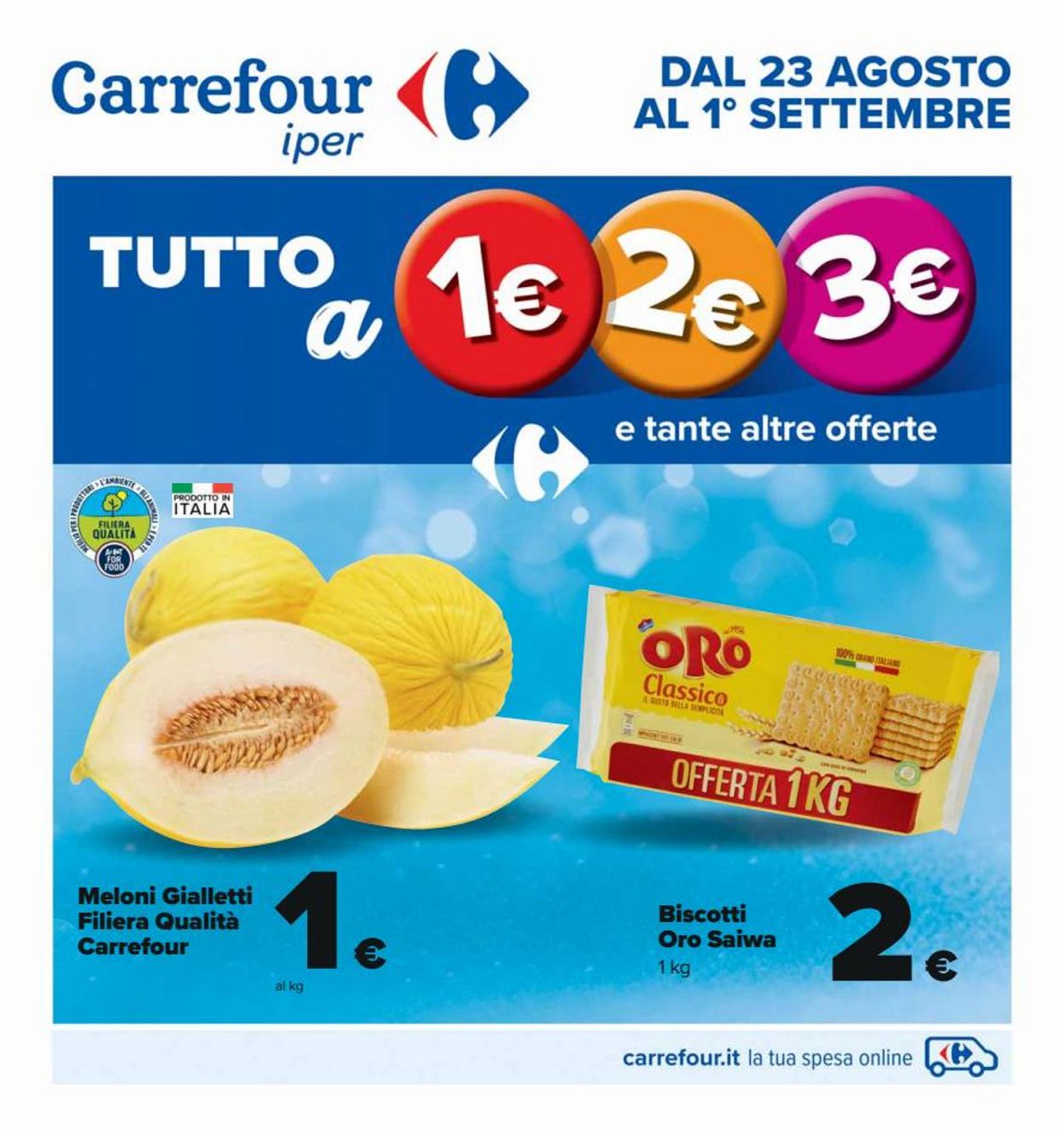 Carrefour Volantino dal 23/08/2022