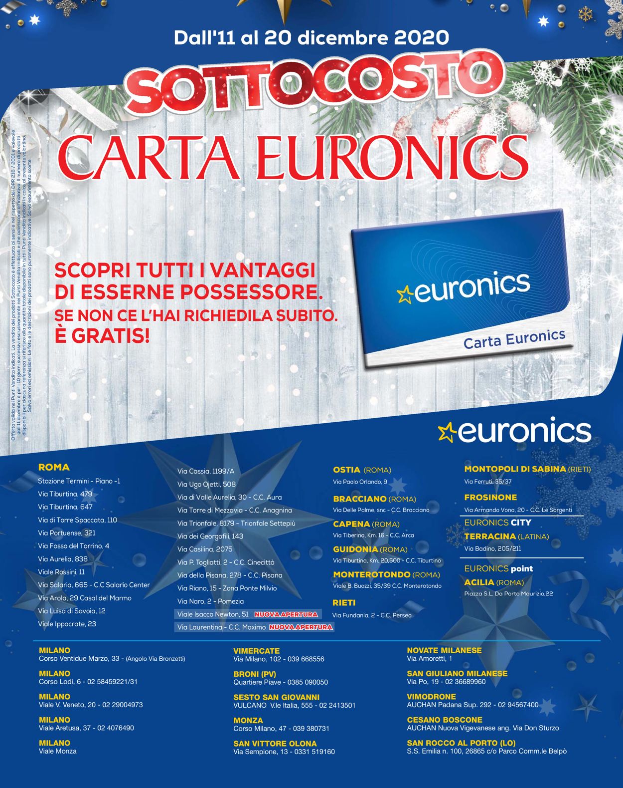 Euronics Volantino dal 10/12/2020