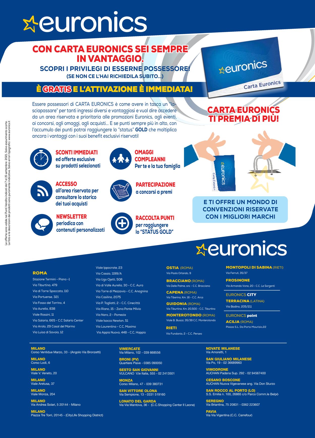 Euronics Volantino dal 16/09/2021