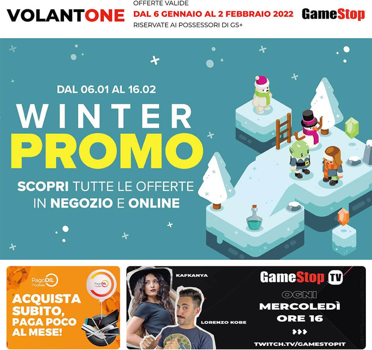Gamestop Volantino dal 06/01/2022