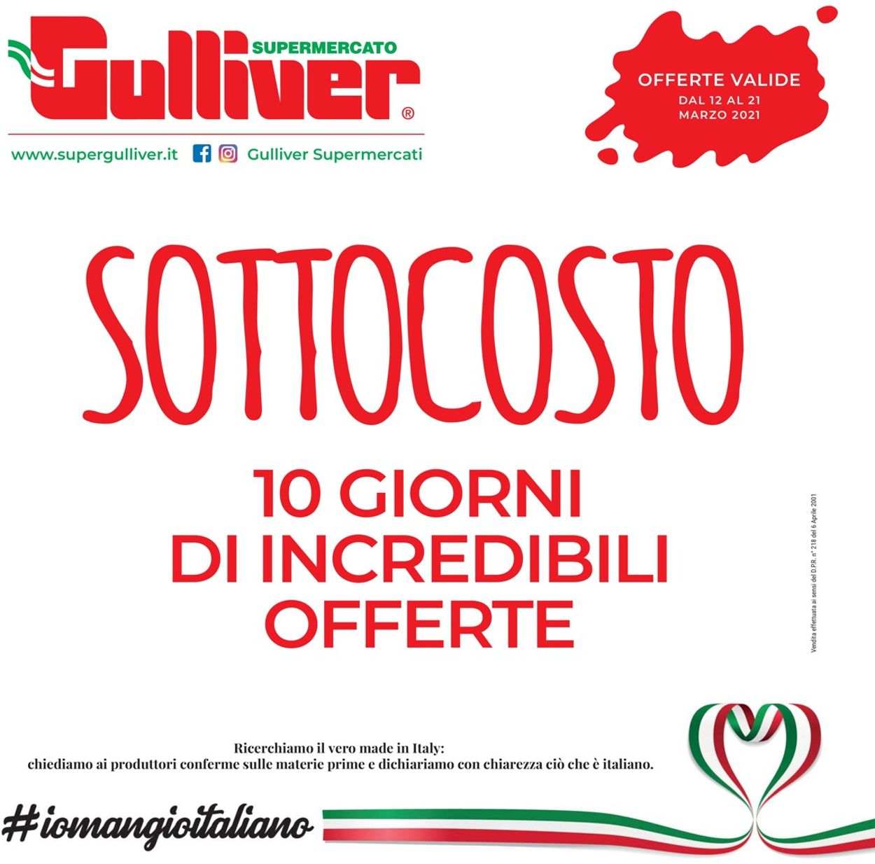 Gulliver Volantino dal 12/03/2021