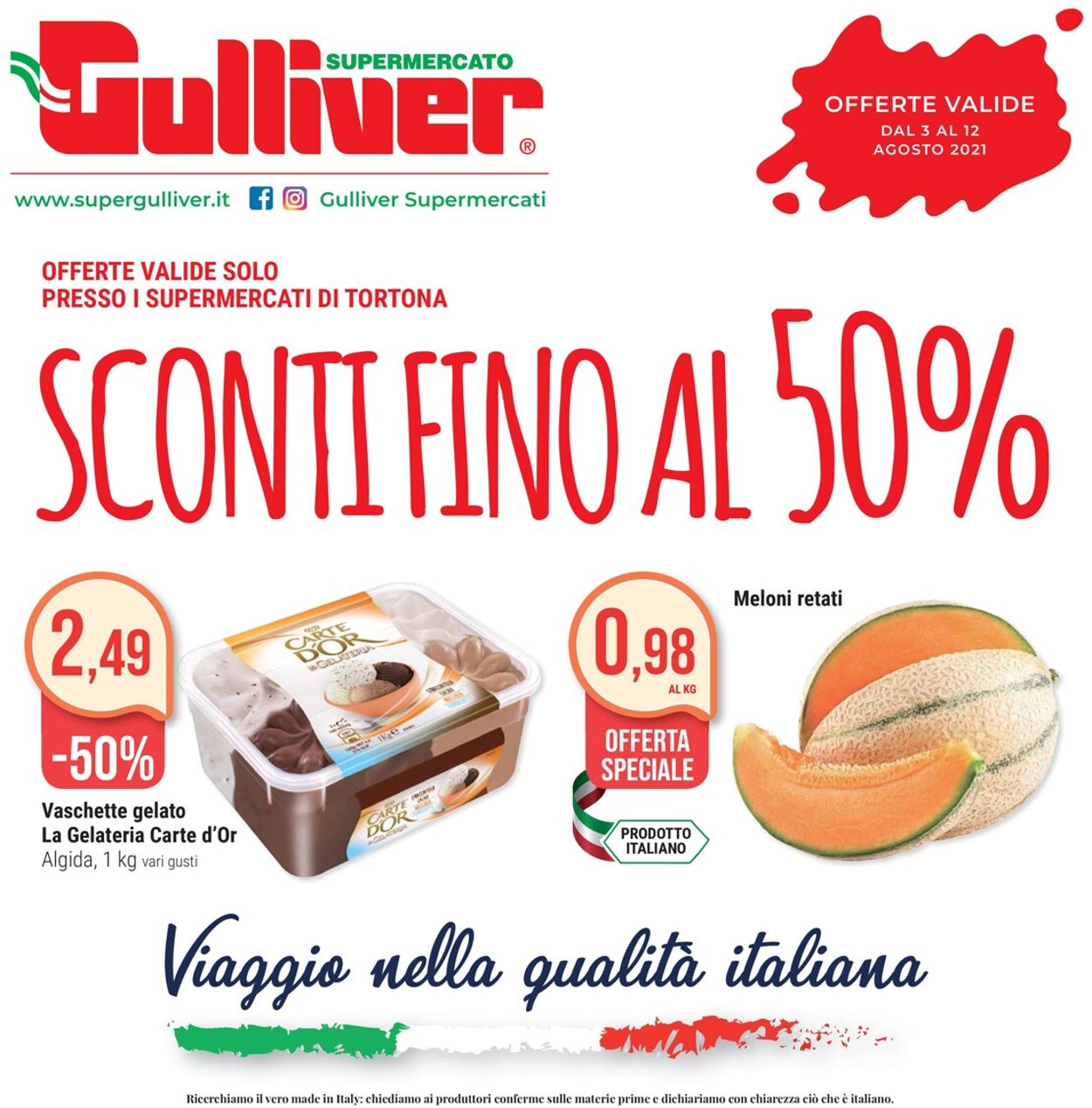 Gulliver Volantino dal 03/08/2021