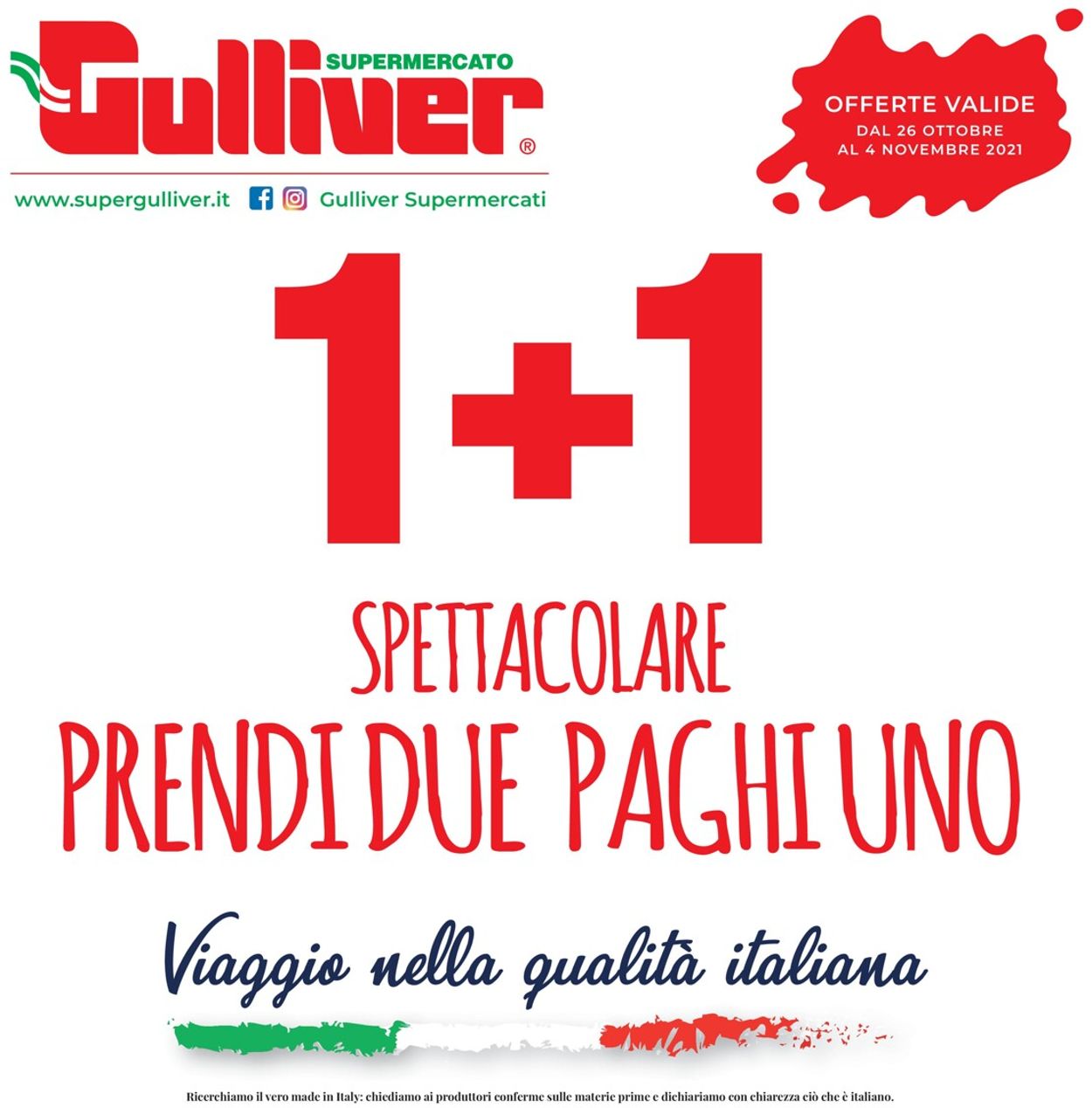 Gulliver Volantino dal 26/10/2021