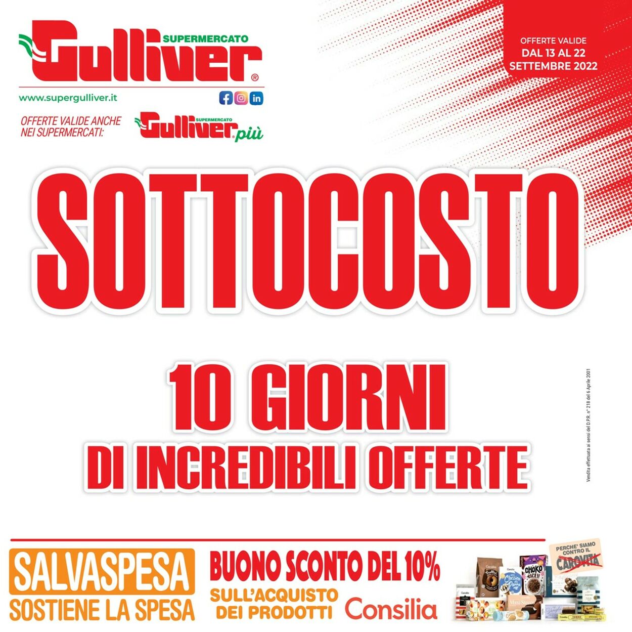 Gulliver Volantino dal 13/09/2022