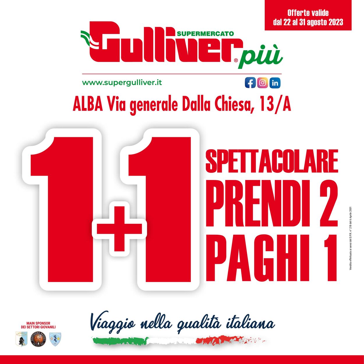 Gulliver Volantino dal 22/08/2023