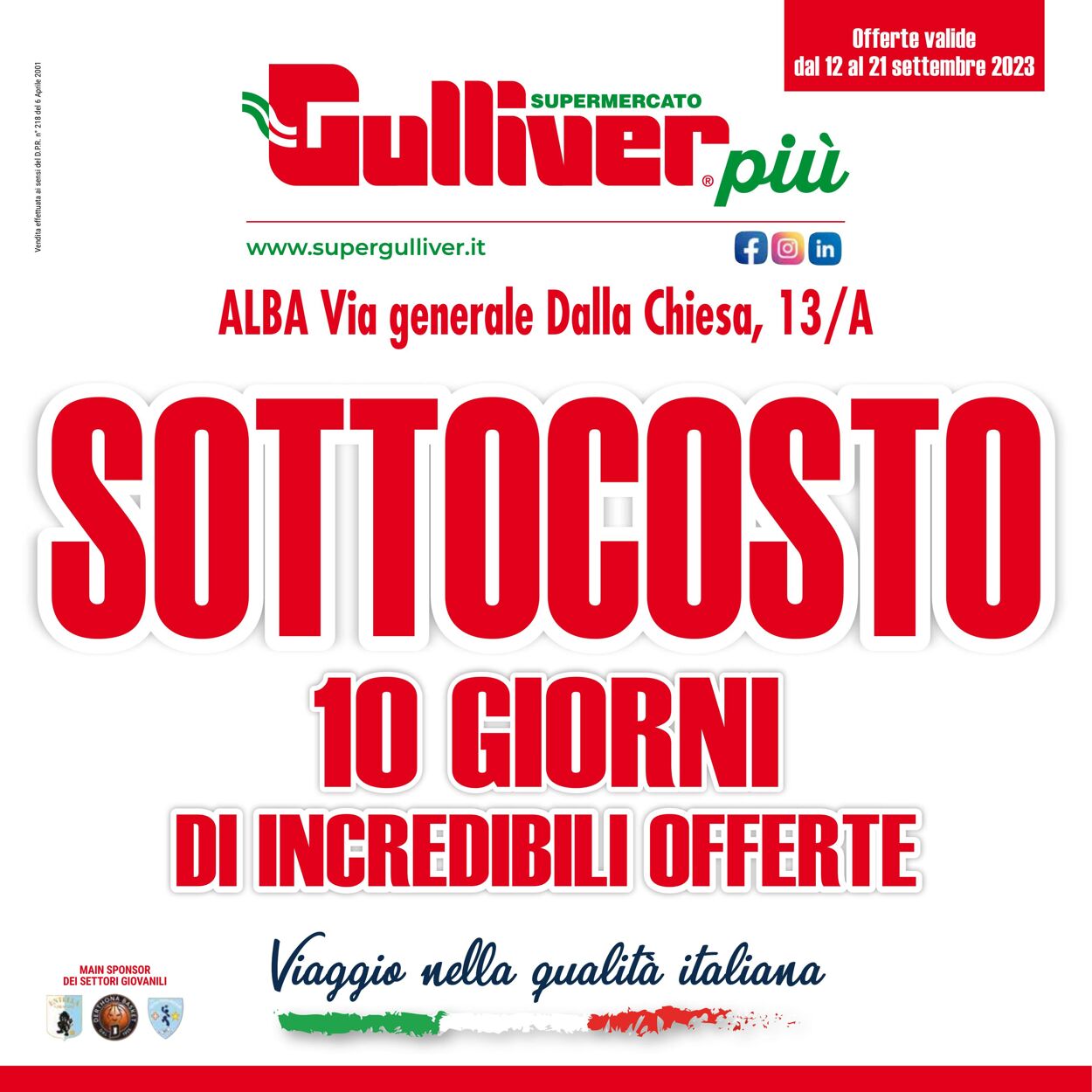 Gulliver Volantino dal 12/09/2023