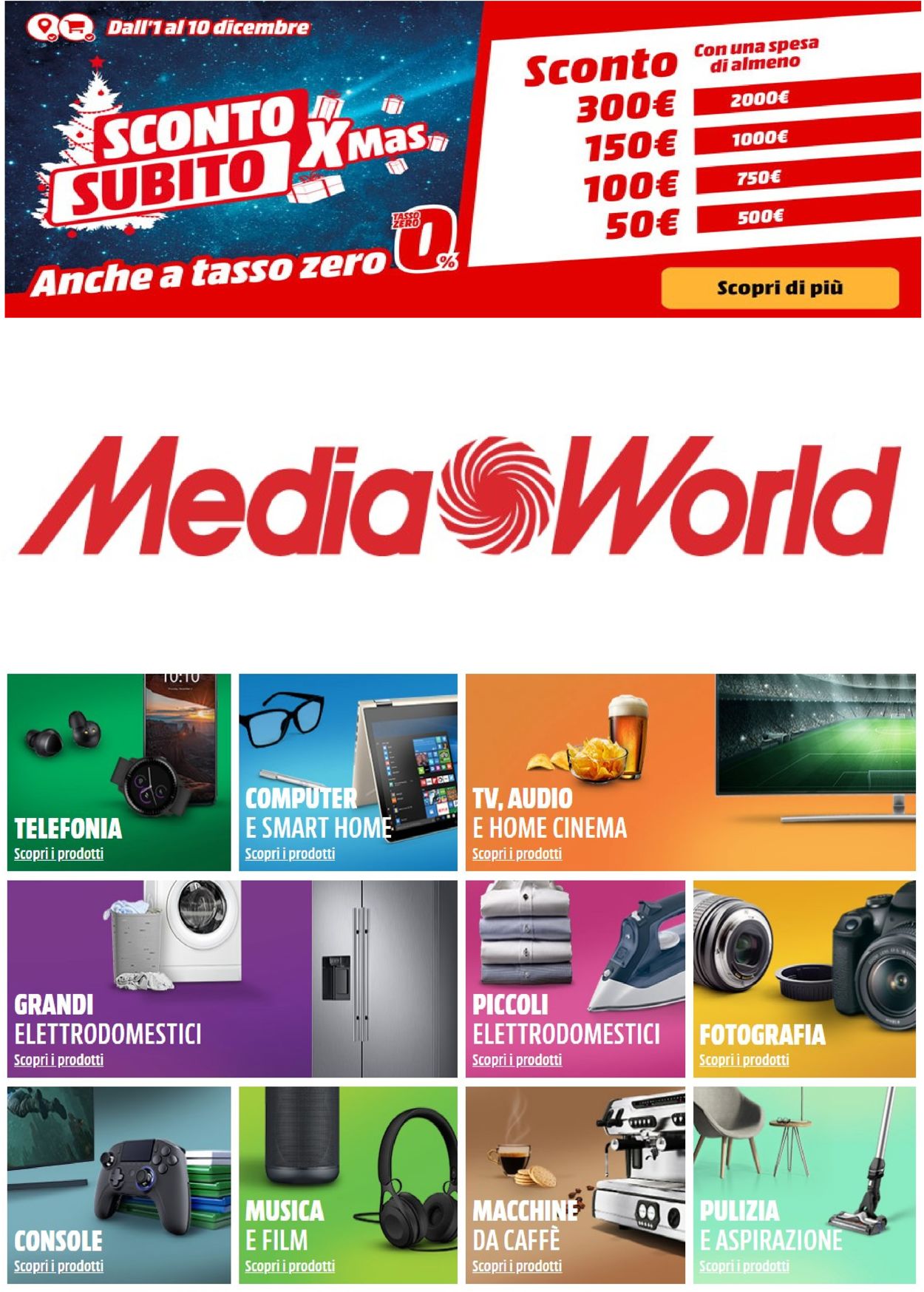 Media World Volantino dal 07/12/2020