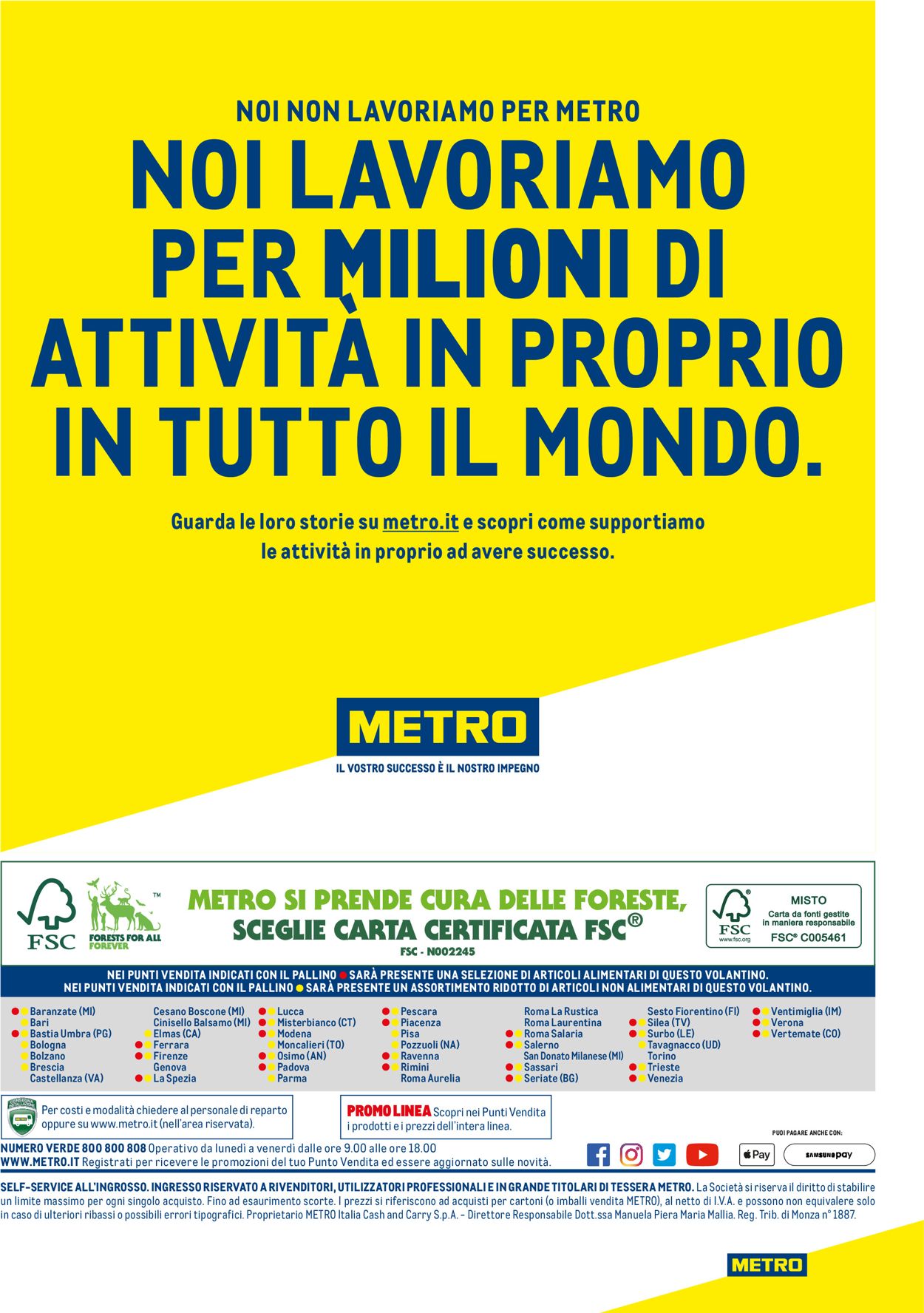 Metro Volantino dal 05/07/2019