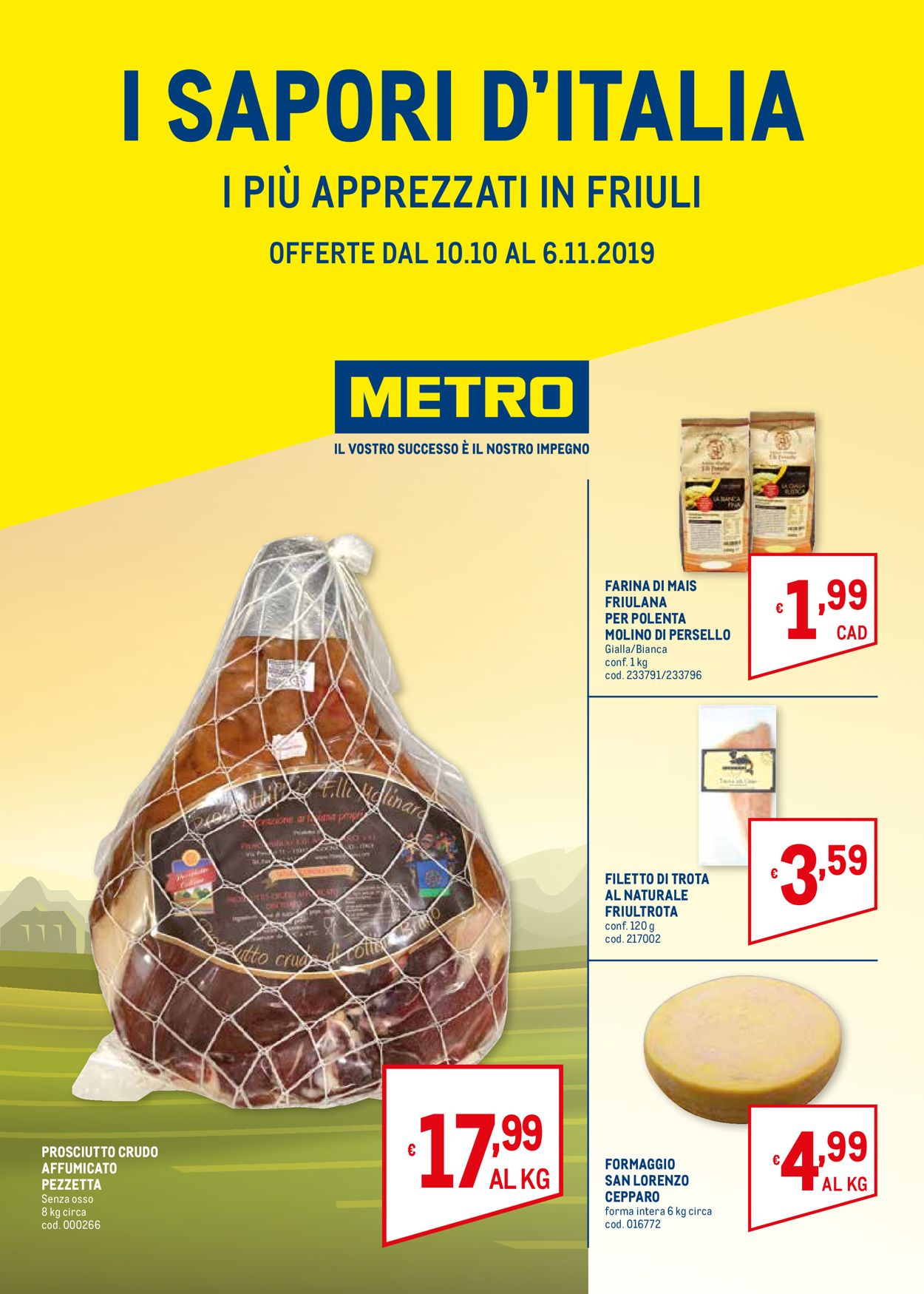 Metro Volantino dal 10/10/2019
