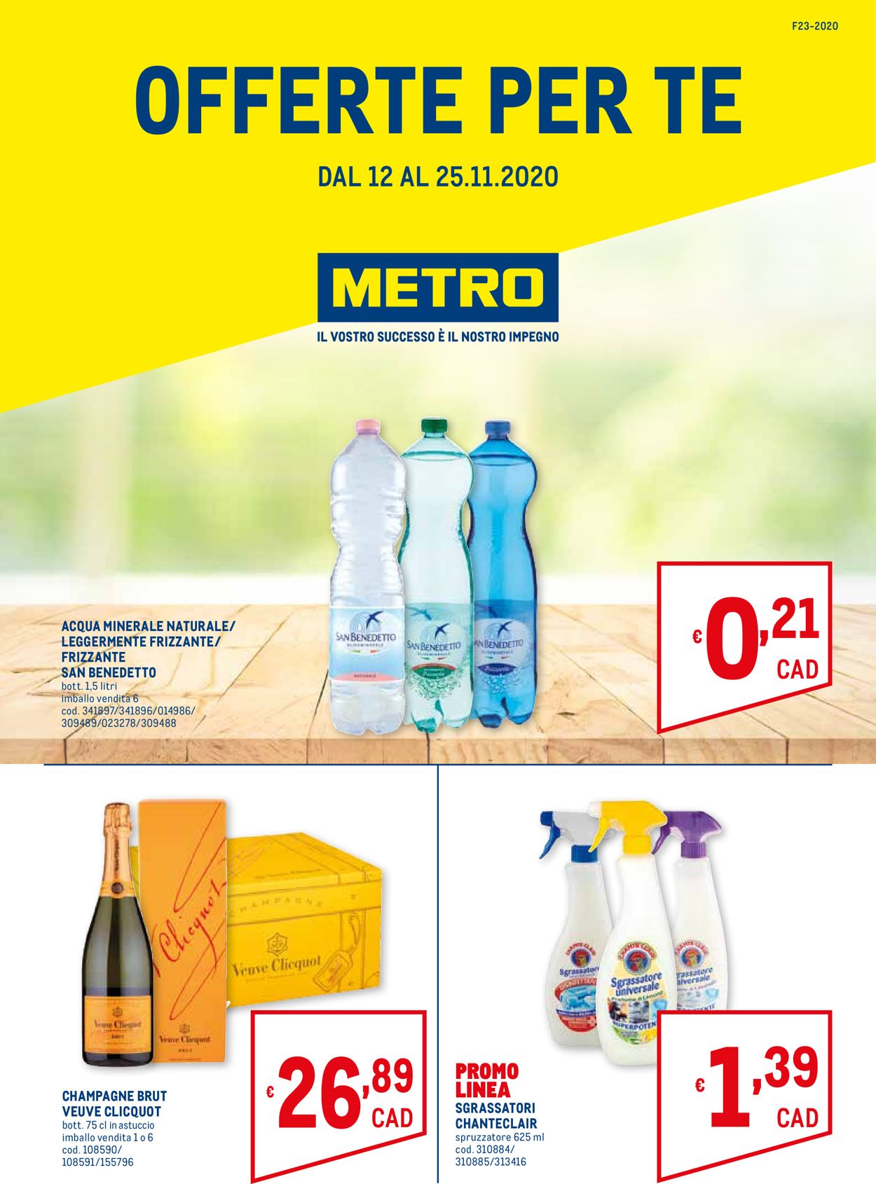 Metro Volantino dal 12/11/2020