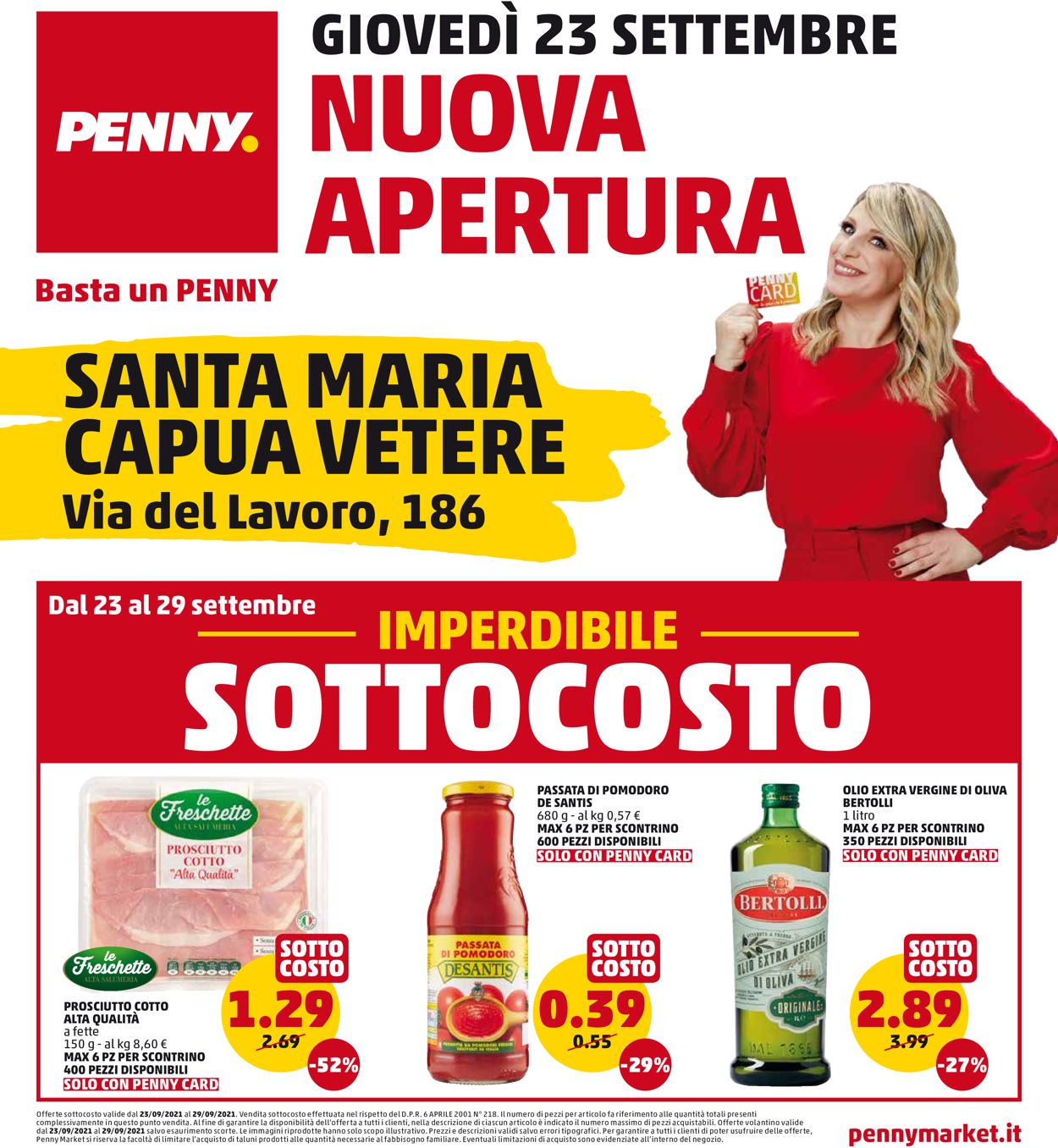 Penny Market Volantino dal 23/09/2021