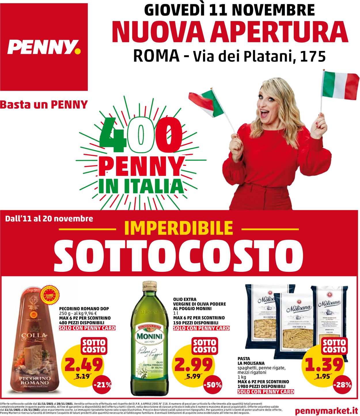 Penny Market Volantino dal 11/10/2021