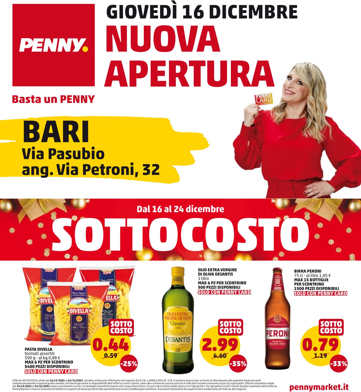 Penny Market Volantino dal 16/12/2021