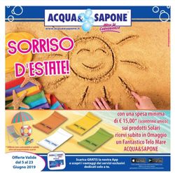Volantino Acqua & Sapone dal 05/06/2019