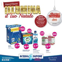 Volantino Il volantino natalizio di Acqua & Sapone dal 10/12/2019