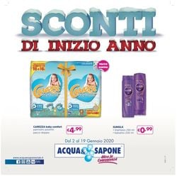 Volantino Acqua & Sapone dal 02/01/2020