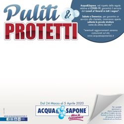 Volantino Acqua & Sapone dal 24/03/2020