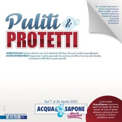 Volantino Acqua & Sapone dal 07/04/2020
