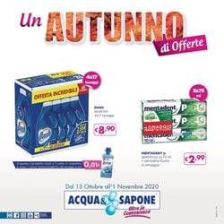 Volantino Acqua & Sapone dal 13/10/2020