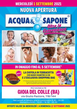 Acqua & Sapone Volantino dal 01/09/2021