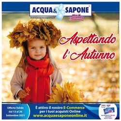 Volantino Acqua & Sapone dal 13/09/2021