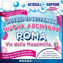 Volantino Acqua & Sapone dal 23/09/2021