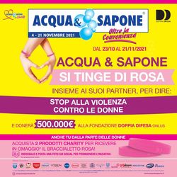 Volantino Acqua & Sapone dal 04/11/2021