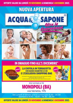 Volantino Acqua & Sapone dal 29/11/2021