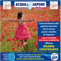 Volantino Acqua & Sapone dal 09/05/2022