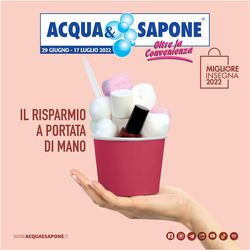 Volantino Acqua & Sapone dal 29/06/2022
