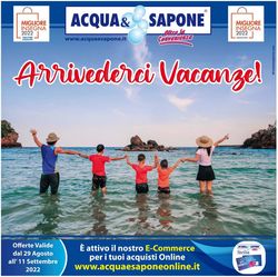 Volantino Acqua & Sapone dal 29/08/2022