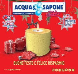Volantino Acqua & Sapone dal 18/11/2022
