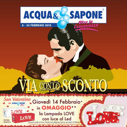 Volantino Acqua & Sapone dal 24/01/2019