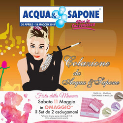 Volantino Acqua & Sapone dal 18/04/2019