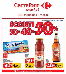 Volantino Carrefour dal 23/05/2019