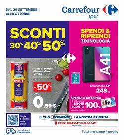 Volantino Carrefour dal 29/09/2020
